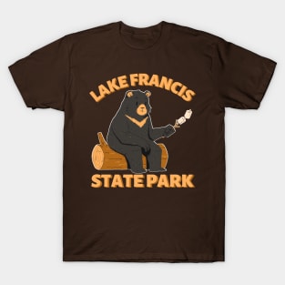 Lake Francis State Park Camping Bear T-Shirt